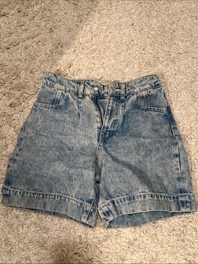 Fat Face UK High-Rise Light Blue Denim Shorts - Classic Women's Jean Shorts